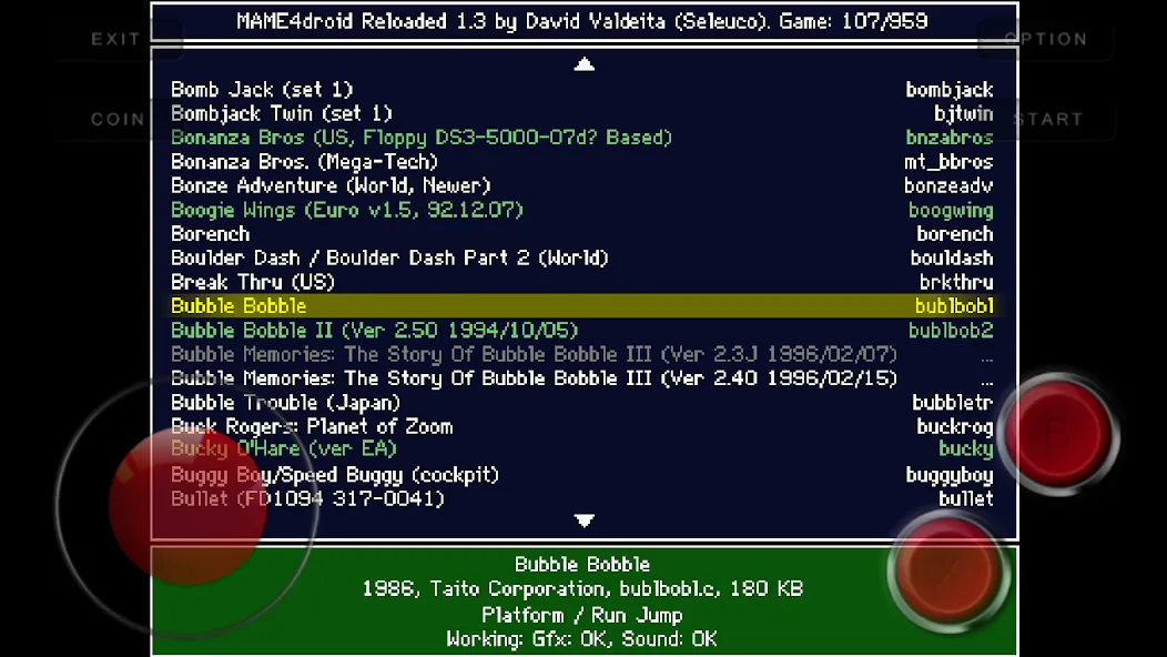 MAME4droid (0.139u1] — последняя версия с модом (Улучшенная совместимость и быстрая загрузка) — скриншот 1
