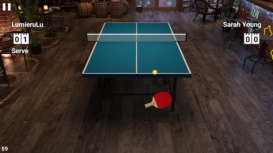 Virtual Table Tennis бесплатно на Андроид — мод: Безлимитные монеты и все ракетки — скриншот 2 Virtual Table Tennis бесплатно на Андроид — мод: Безлимитные монеты и все ракетки — скриншот 2