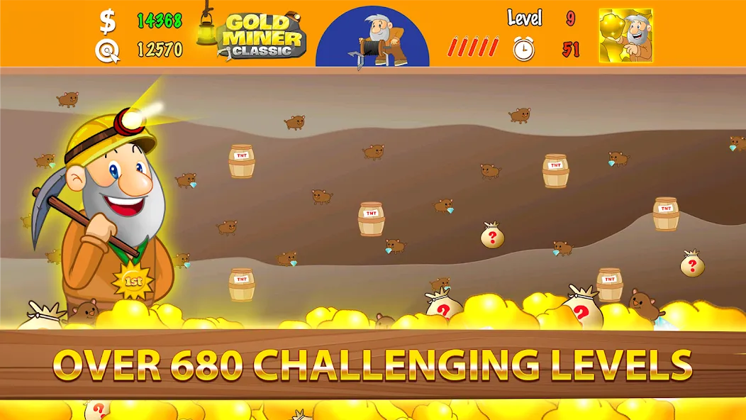 Скачать Gold Miner Classic: Gold Rush — Много золота и безлимитные бонусы — скриншот 3 Скачать Gold Miner Classic: Gold Rush — Много золота и безлимитные бонусы — скриншот 3