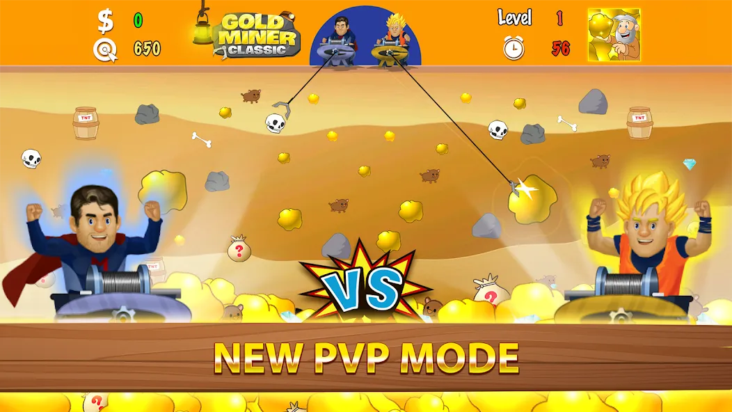Скачать Gold Miner Classic: Gold Rush — Много золота и безлимитные бонусы — скриншот 4 Скачать Gold Miner Classic: Gold Rush — Много золота и безлимитные бонусы — скриншот 4