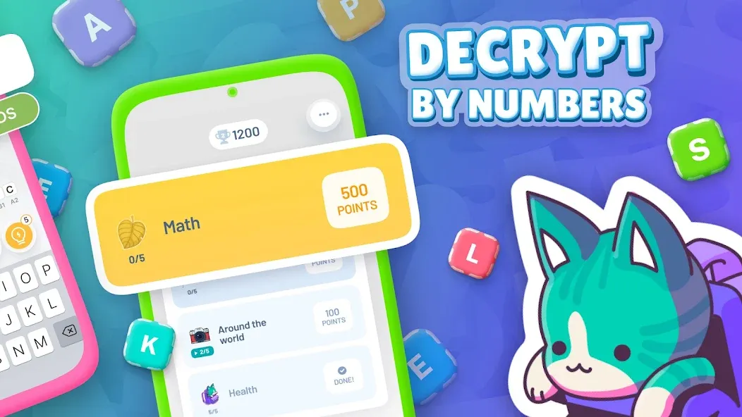 Acrostics－Cross Word Puzzles — скачать мод: Безлимитные подсказки и монеты — скриншот 3