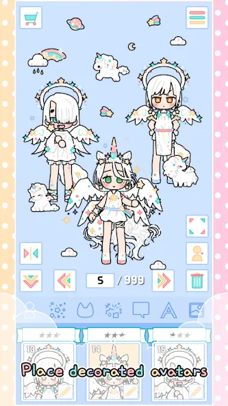 Pastel Friends : Dress Up Game (Мод: Разблокированы все наряды и аксессуары) — скачать на Андроид — скриншот 4 Pastel Friends : Dress Up Game (Мод: Разблокированы все наряды и аксессуары) — скачать на Андроид — скриншот 4