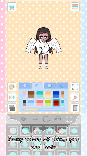 Pastel Friends : Dress Up Game (Мод: Разблокированы все наряды и аксессуары) — скачать на Андроид — скриншот 5 Pastel Friends : Dress Up Game (Мод: Разблокированы все наряды и аксессуары) — скачать на Андроид — скриншот 5