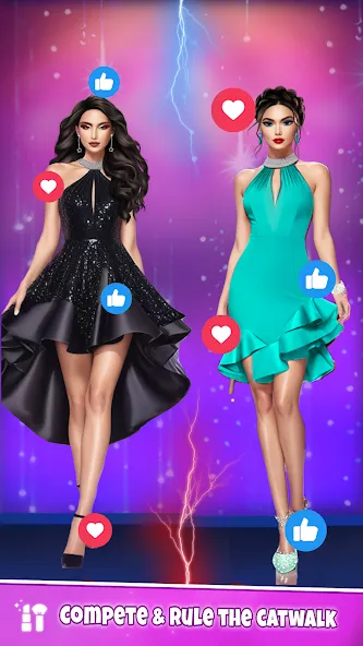 Скачать взлом Fashion Artist: Makeup Game — Безлимитные деньги и все наряды — скриншот 2 Скачать взлом Fashion Artist: Makeup Game — Безлимитные деньги и все наряды — скриншот 2