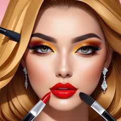 Скачать взлом Fashion Artist: Makeup Game — Безлимитные деньги и все наряды