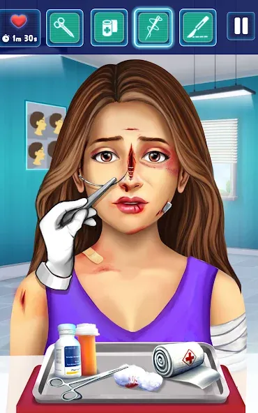 Surgery Simulator Doctor Game MOD APK скачать на Андроид — Без рекламы и всё открыто — скриншот 2