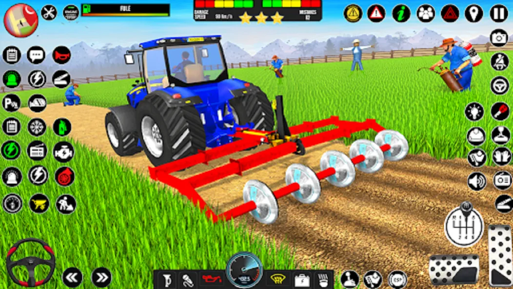 Indian Tractor Driving Game 3D бесплатно на Андроид — мод: Безлимитные деньги и топливо — скриншот 2 Indian Tractor Driving Game 3D бесплатно на Андроид — мод: Безлимитные деньги и топливо — скриншот 2