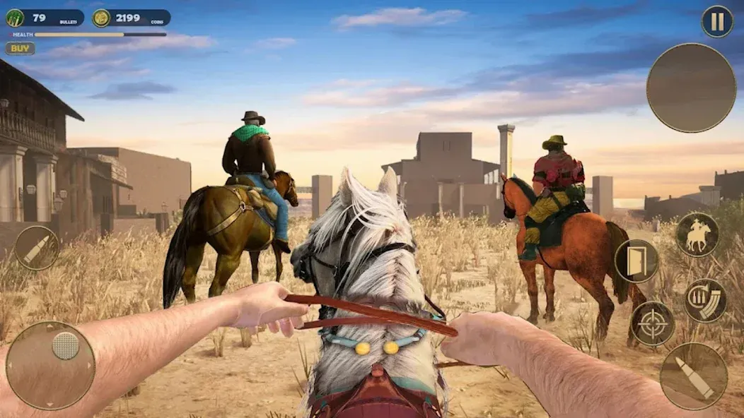 West Cowboy - Gunfighter Game взломанный APK — Много денег и патронов — скриншот 1 West Cowboy - Gunfighter Game взломанный APK — Много денег и патронов — скриншот 1