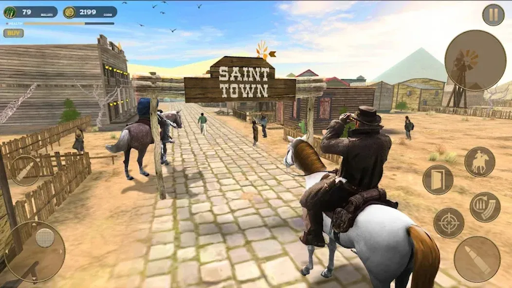 West Cowboy - Gunfighter Game взломанный APK — Много денег и патронов — скриншот 2 West Cowboy - Gunfighter Game взломанный APK — Много денег и патронов — скриншот 2