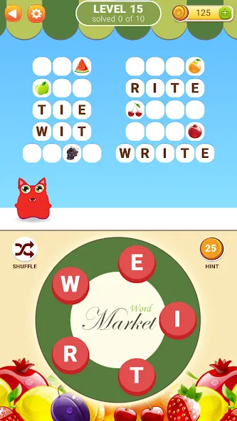 Word Market взлом APK — Безлимитные подсказки и монеты — скриншот 2 Word Market взлом APK — Безлимитные подсказки и монеты — скриншот 2