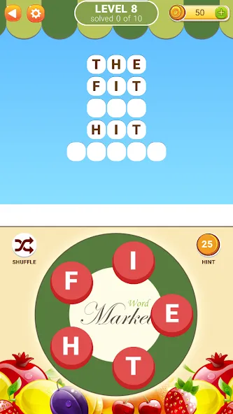 Скачать Word Market 2 Mod APK — Безлимитные деньги и подсказки — скриншот 2 Скачать Word Market 2 Mod APK — Безлимитные деньги и подсказки — скриншот 2