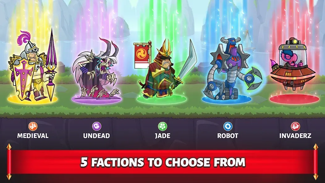 Tower Conquest: Tower Defense — Безлимитные деньги и открыты все уровни, скачать мод APK — скриншот 3 Tower Conquest: Tower Defense — Безлимитные деньги и открыты все уровни, скачать мод APK — скриншот 3