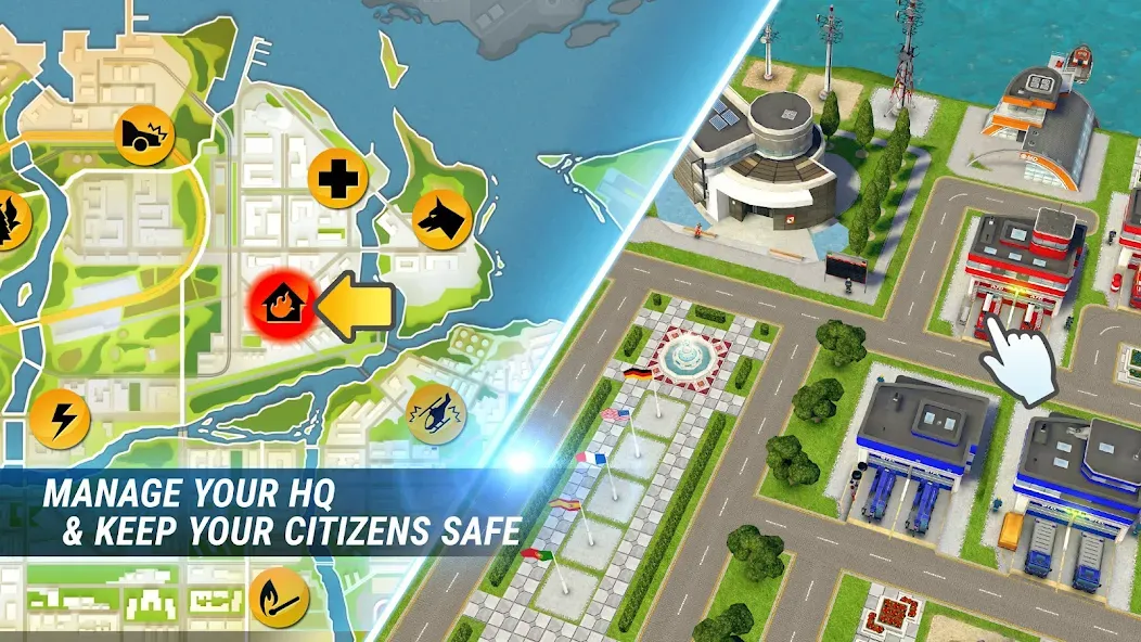 Мод EMERGENCY HQ: rescue strategy — Безлимитные деньги и ресурсы, скачать APK — скриншот 5 Мод EMERGENCY HQ: rescue strategy — Безлимитные деньги и ресурсы, скачать APK — скриншот 5