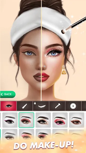 Скачать Makeup, Fashion Dress up Games последней версии — Безлимитные деньги и все наряды — скриншот 1