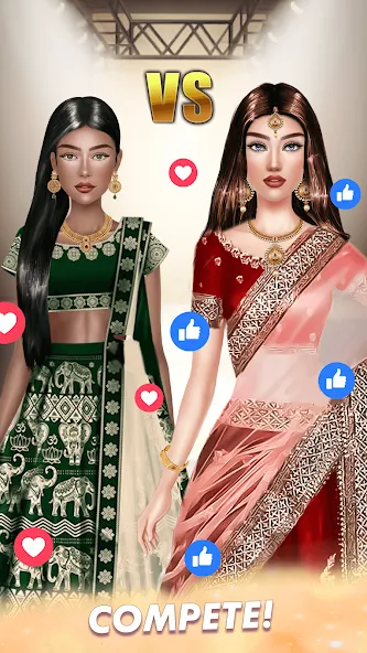 Скачать Makeup, Fashion Dress up Games последней версии — Безлимитные деньги и все наряды — скриншот 2