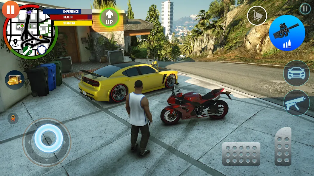Gangster Games Crime Simulator — Безлимитные деньги и оружие, скачать мод APK — скриншот 1 Gangster Games Crime Simulator — Безлимитные деньги и оружие, скачать мод APK — скриншот 1