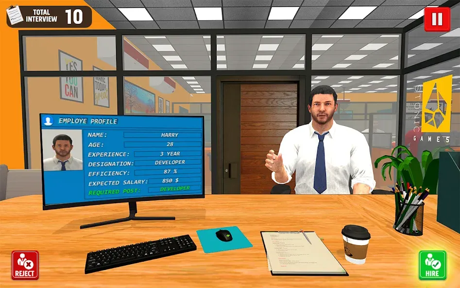 Скачать Virtual HR Manager Job Games бесплатно — Безлимитные деньги и все уровни открыты — скриншот 2 Скачать Virtual HR Manager Job Games бесплатно — Безлимитные деньги и все уровни открыты — скриншот 2