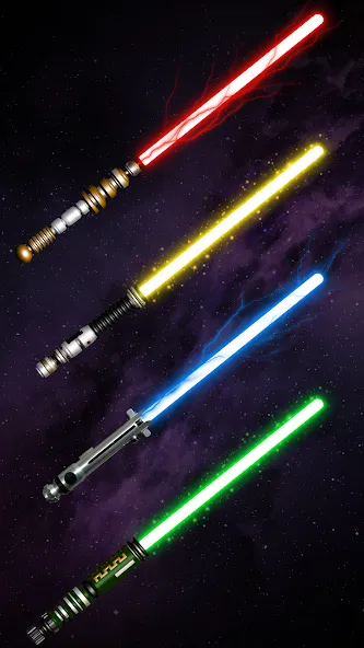 Lightsaber Gun Simulator бесплатно на Андроид — мод: Разблокировано всё и без рекламы — скриншот 1