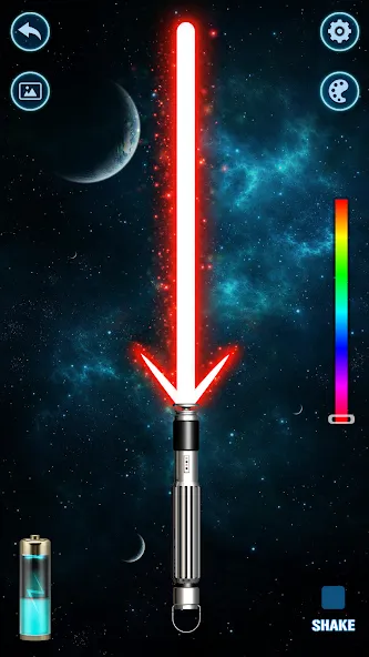 Lightsaber Gun Simulator бесплатно на Андроид — мод: Разблокировано всё и без рекламы — скриншот 4