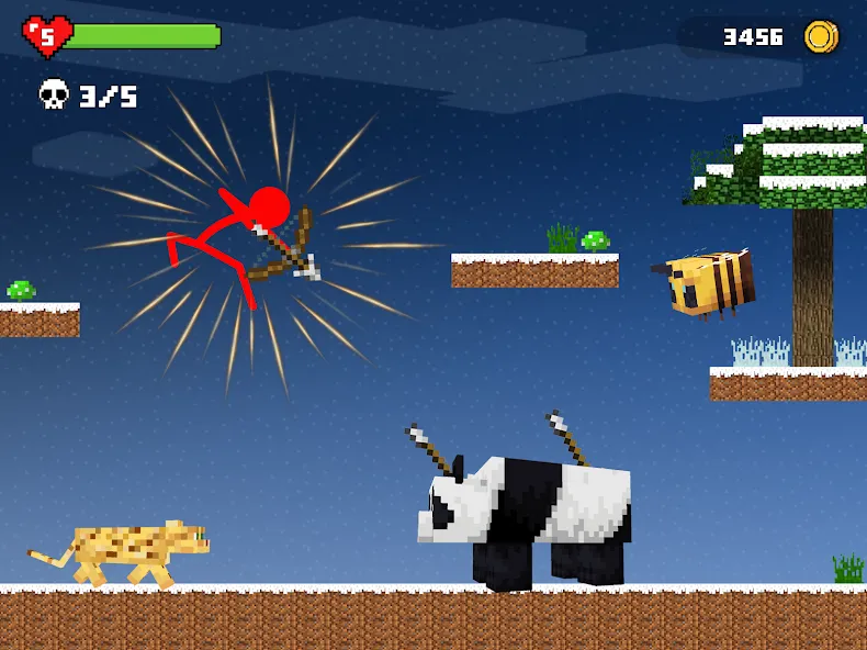 Stick-man Battle - Craft World взлом на Андроид — Безлимитные ресурсы и усиленное оружие — скриншот 5 Stick-man Battle - Craft World взлом на Андроид — Безлимитные ресурсы и усиленное оружие — скриншот 5