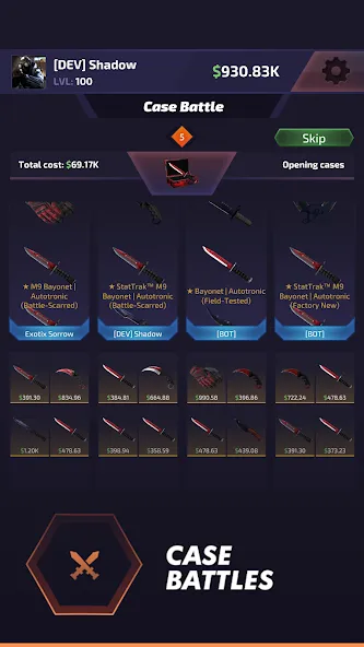 Скачать Case Battle: Skins Simulator — Безлимитные монеты и все скины — скриншот 5 Скачать Case Battle: Skins Simulator — Безлимитные монеты и все скины — скриншот 5