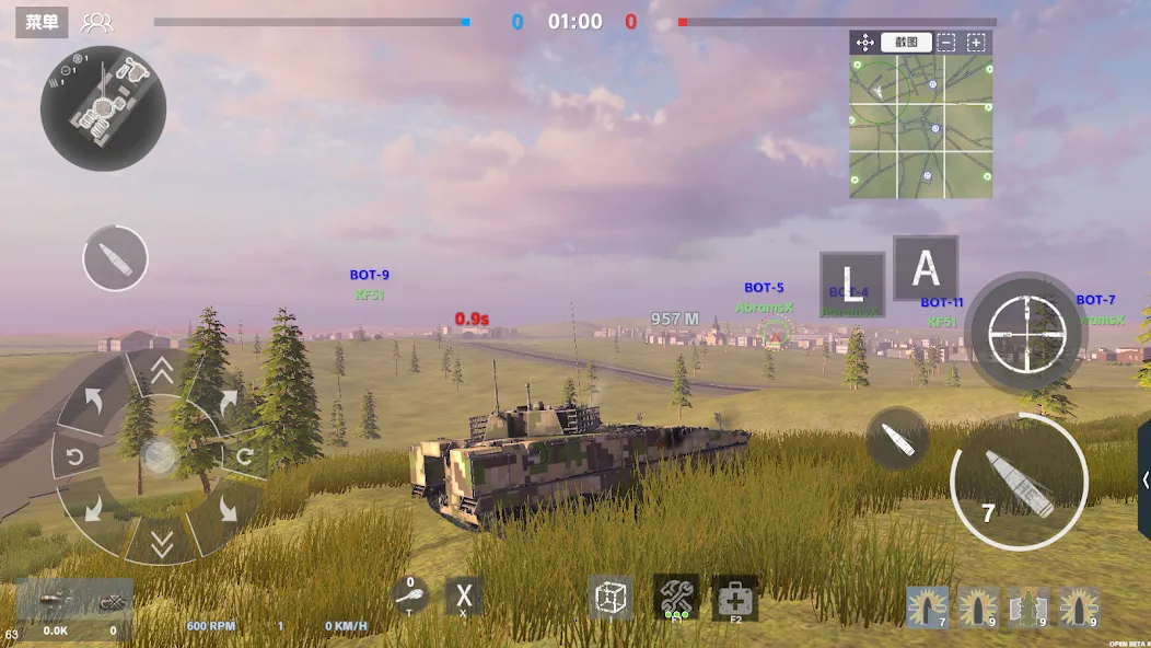 Panzer War на телефон — скачать мод: Безлимитные деньги и вся техника открыта — скриншот 1