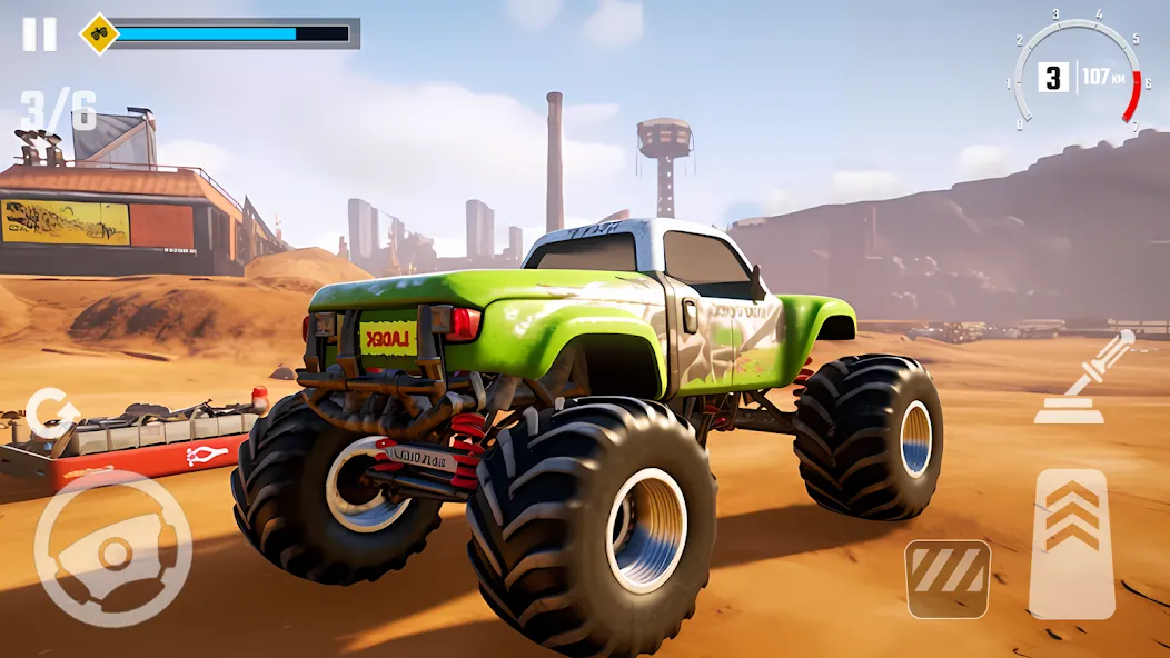 Скачать 4x4 Monster Truck Racing Games мод — Безлимитные деньги и все машины — скриншот 1