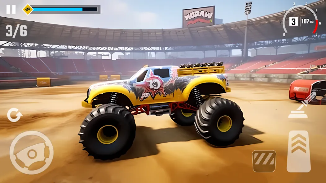 Скачать 4x4 Monster Truck Racing Games мод — Безлимитные деньги и все машины — скриншот 2