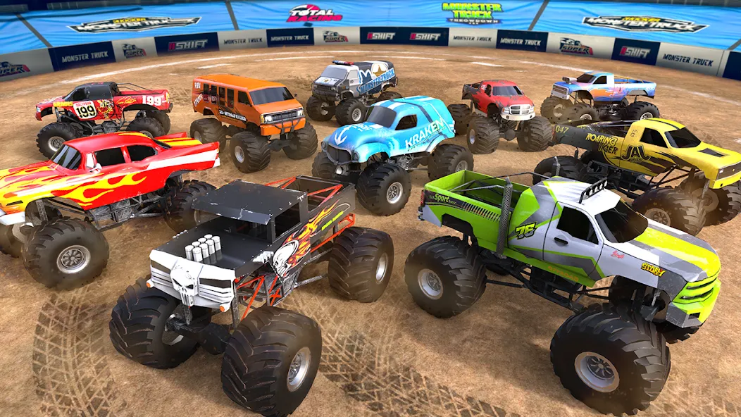 Скачать 4x4 Monster Truck Racing Games мод — Безлимитные деньги и все машины — скриншот 3