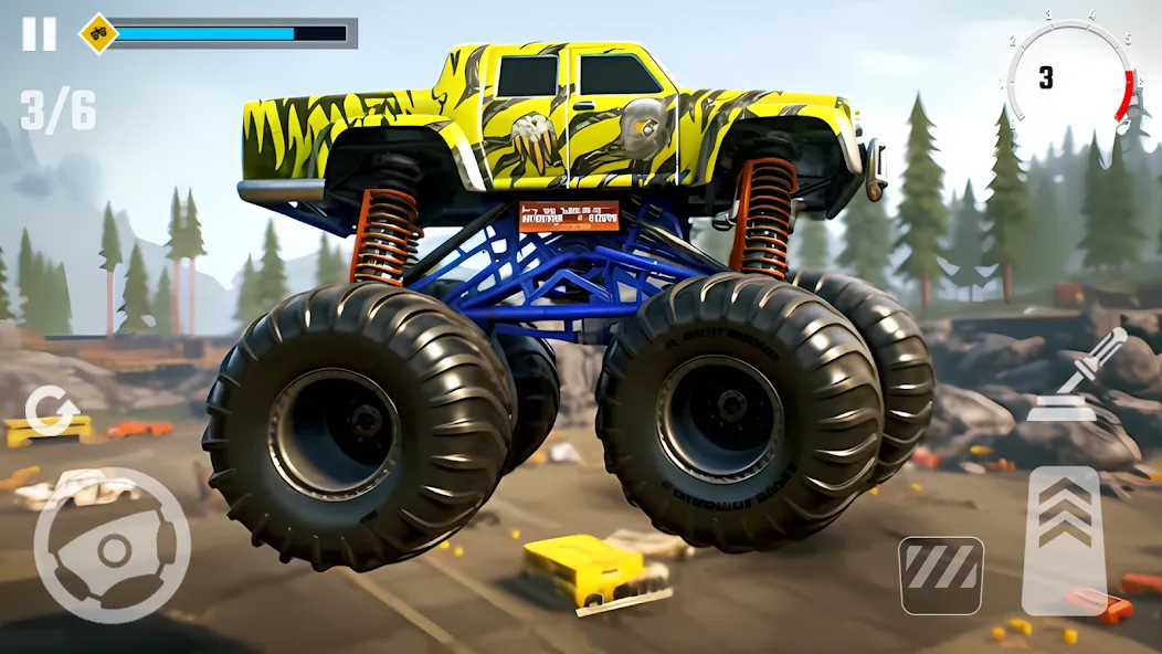Скачать 4x4 Monster Truck Racing Games мод — Безлимитные деньги и все машины — скриншот 4
