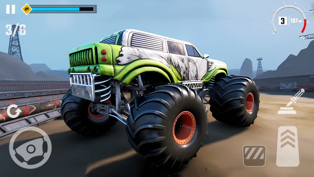 Скачать 4x4 Monster Truck Racing Games мод — Безлимитные деньги и все машины — скриншот 5