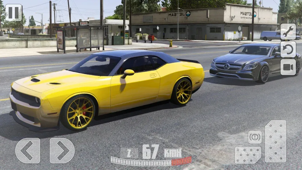 Simulator Dodge Demon Parking взлом APK — Безлимитные деньги и все машины открыты — скриншот 2