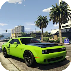 Simulator Dodge Demon Parking взлом APK — Безлимитные деньги и все машины открыты
