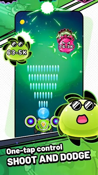 Slime Boom - Kick Slime — взломанная версия, Бесконечные ресурсы и усиленный урон — скриншот 2