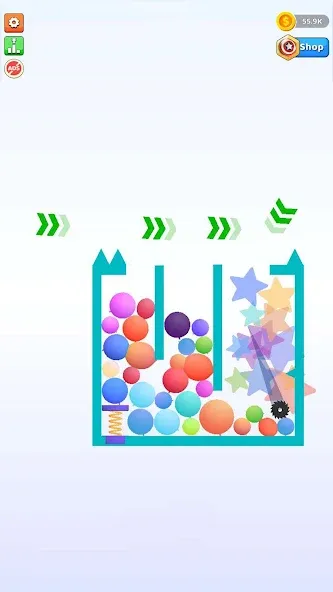 Мод Bounce and pop - Puff Balloon — Безлимитные монеты и жизни, скачать APK — скриншот 2 Мод Bounce and pop - Puff Balloon — Безлимитные монеты и жизни, скачать APK — скриншот 2