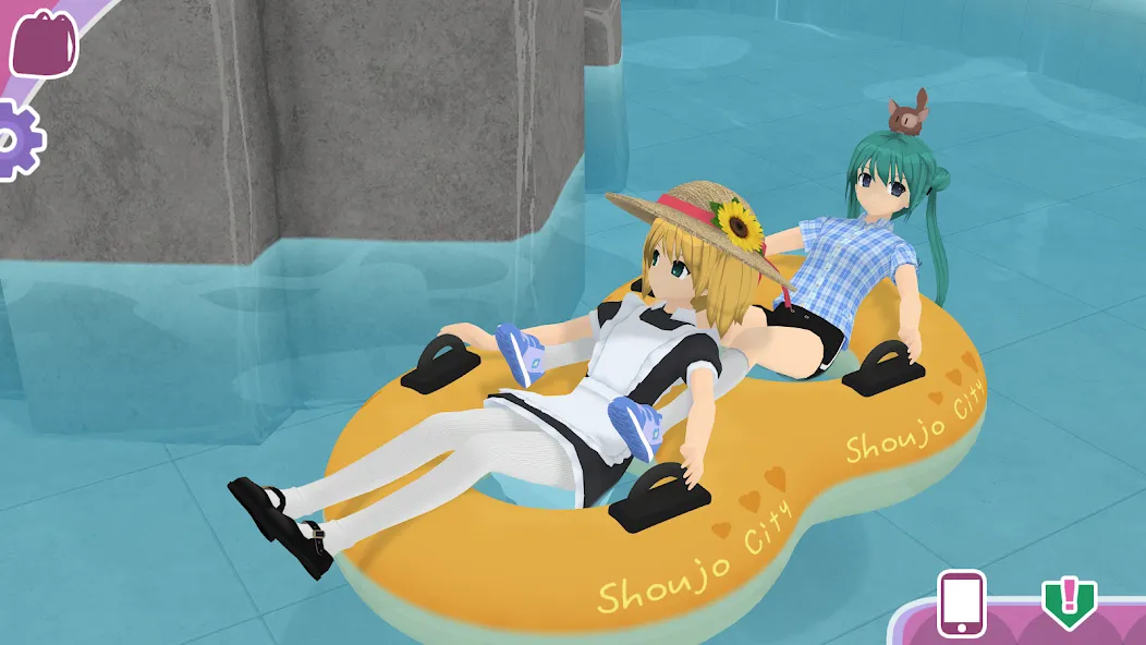 Shoujo City 3D MOD APK скачать на Андроид — Безлимитные деньги и все наряды — скриншот 4
