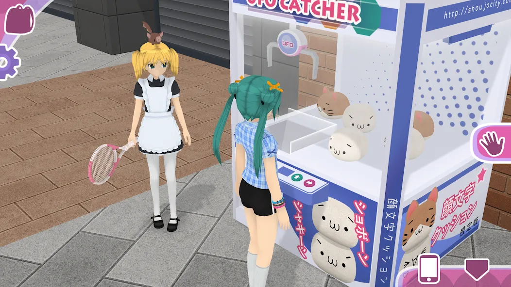 Shoujo City 3D MOD APK скачать на Андроид — Безлимитные деньги и все наряды — скриншот 5