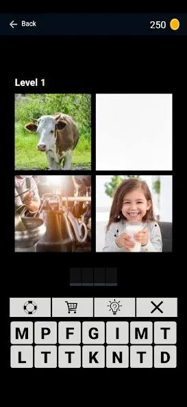 Puzzle: 4 pics 1 word offline взлом на Андроид — Открыты все уровни без рекламы — скриншот 3 Puzzle: 4 pics 1 word offline взлом на Андроид — Открыты все уровни без рекламы — скриншот 3