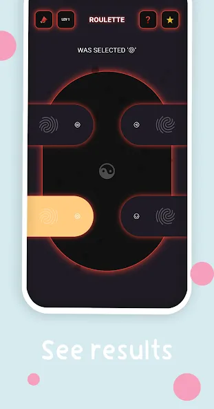 Mini : Finger Picker Chooser на телефон — скачать мод: Быстрый выбор пальца без рекламы — скриншот 1 Mini : Finger Picker Chooser на телефон — скачать мод: Быстрый выбор пальца без рекламы — скриншот 1