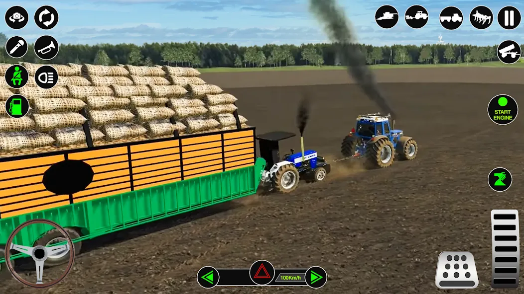 Farming Tractor Simulator Game взломанный APK — Безлимитные деньги и топливо — скриншот 2