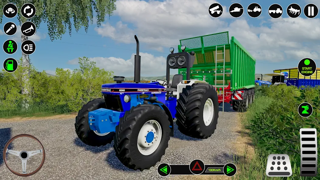 Farming Tractor Simulator Game взломанный APK — Безлимитные деньги и топливо — скриншот 3