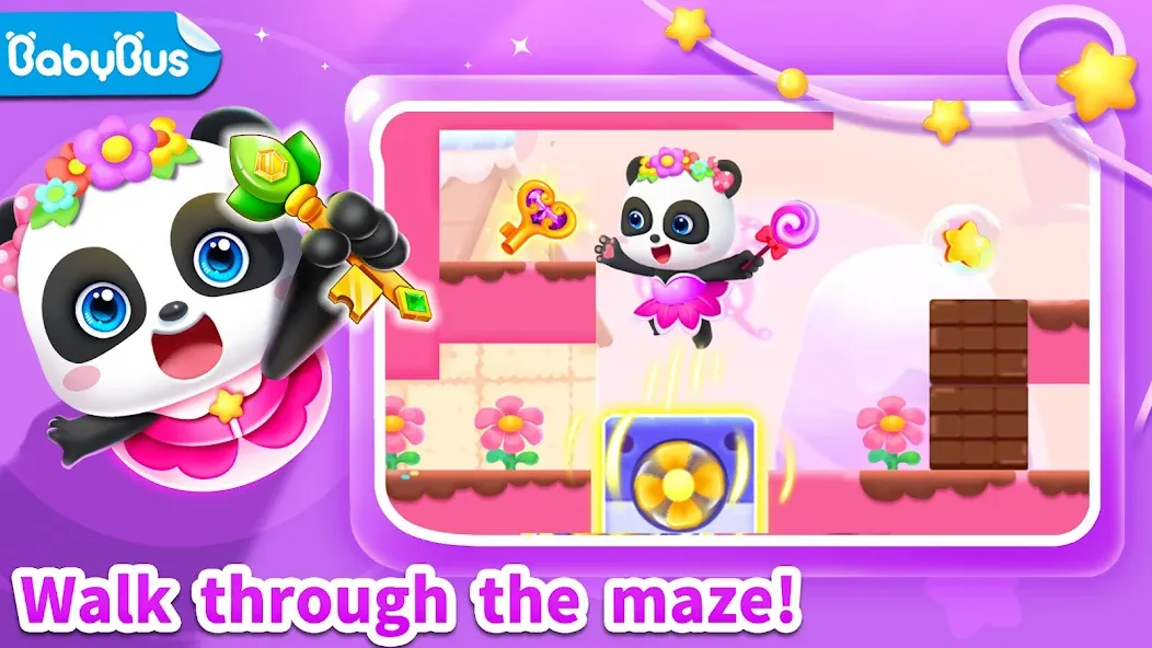 Мод Little Panda’s Jewel Adventure — Безлимитные монеты и все уровни открыты, скачать APK — скриншот 1
