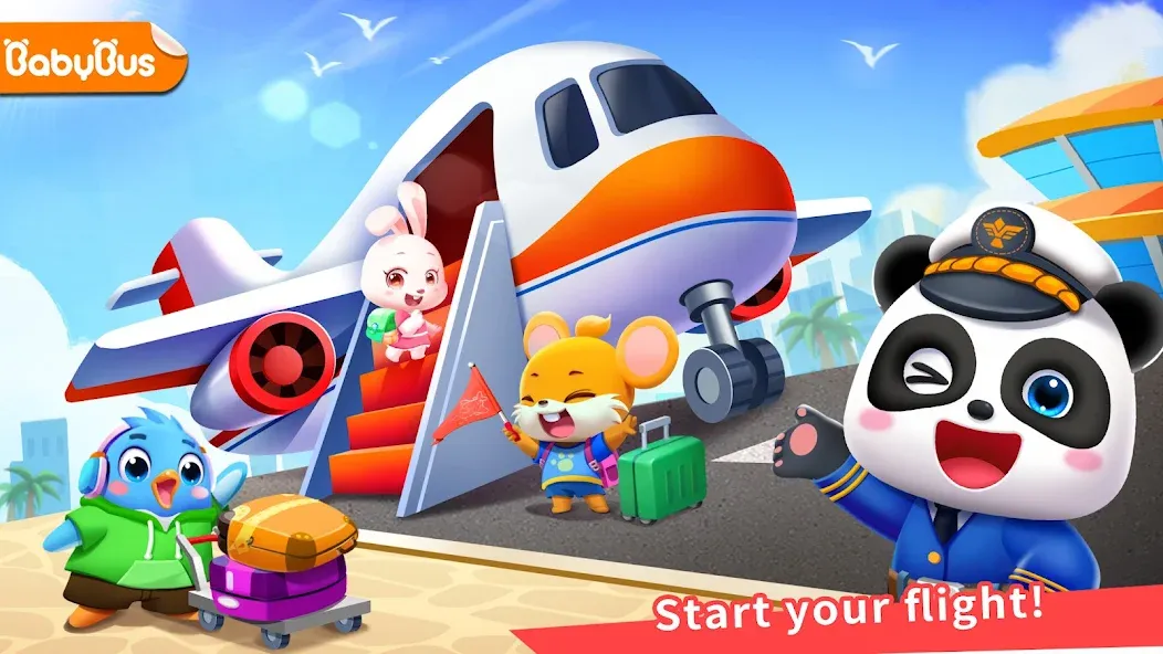 Скачать Baby Panda's Airport Mod APK — Без рекламы и открыты все самолеты — скриншот 1 Скачать Baby Panda's Airport Mod APK — Без рекламы и открыты все самолеты — скриншот 1