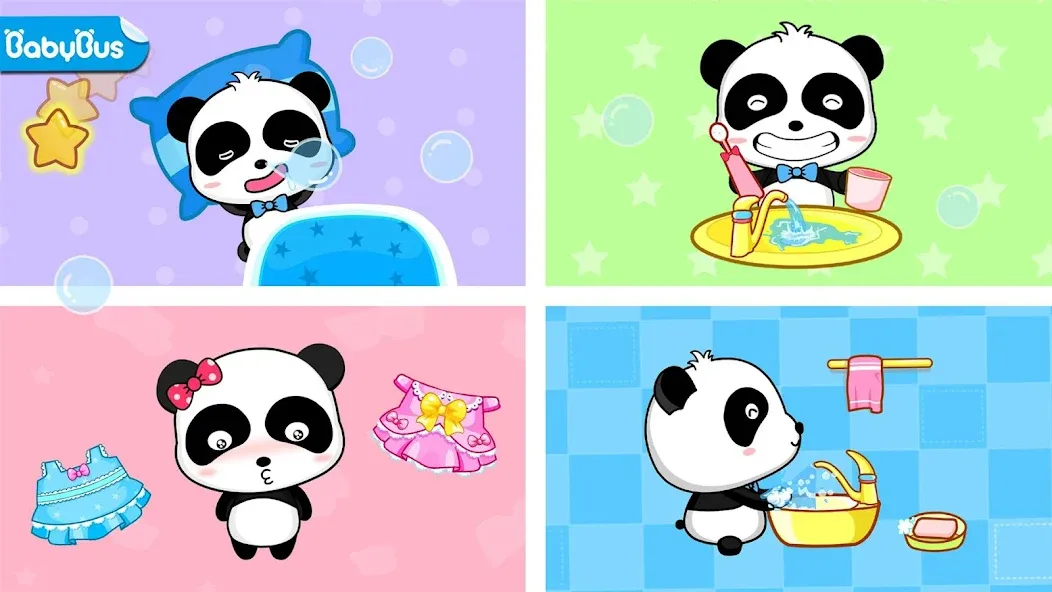 Baby Panda's Daily Life взлом на Андроид — Без рекламы и всё открыто — скриншот 1