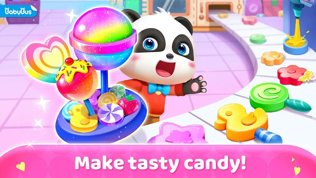 Скачать Little Panda's Candy Shop мод — Много монет и без рекламы — скриншот 1