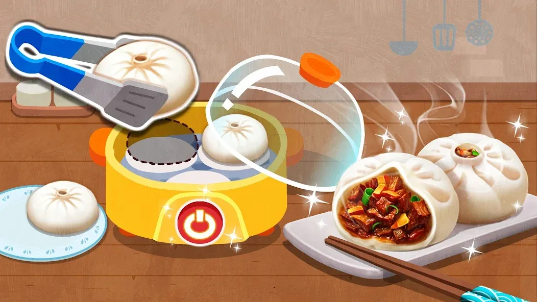 Скачать мод Little Panda's Chinese Recipes — Безлимитные деньги и все рецепты открыты — скриншот 2