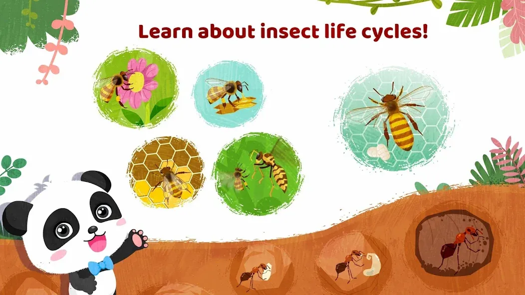 Little Panda's Insect World — скачать мод: Все насекомые разблокированы — скриншот 4