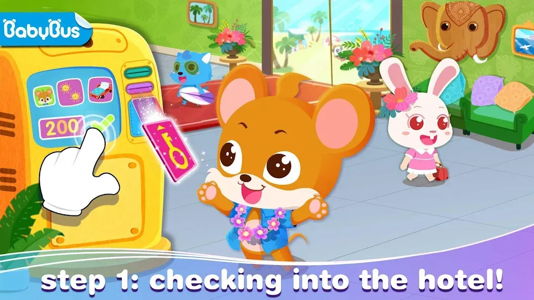 Скачать Baby Panda’s Summer: Vacation мод — Безлимитные деньги и все предметы — скриншот 1