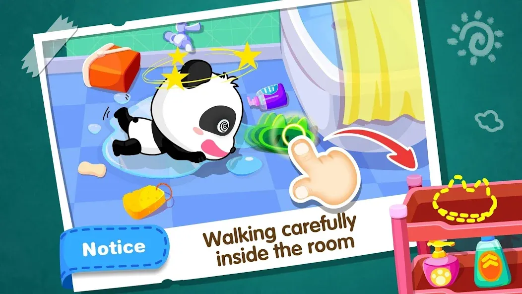 Скачать Baby Panda Home Safety на Андроид с модом — Все уровни и предметы открыты — скриншот 4