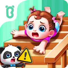 Скачать Baby Panda Home Safety на Андроид с модом — Все уровни и предметы открыты